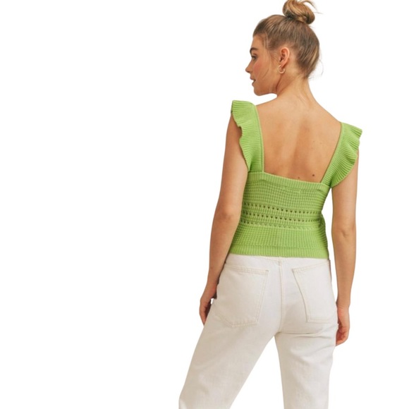 Lush Alessandra Lime Tank Top - Picture 2 of 7